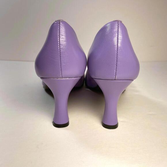 Lilac Leather Bellini Zig-Zag Toe Heels Size 7.5 - Picture 7 of 7